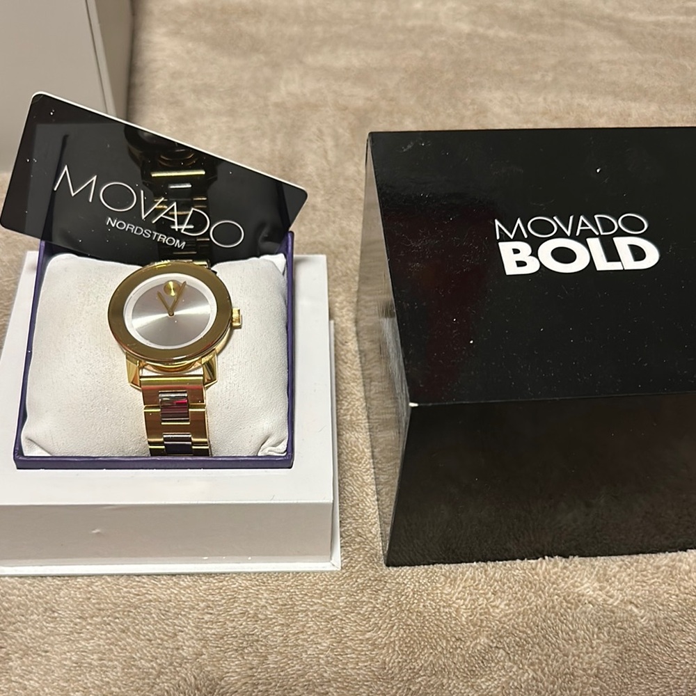 Movado Bold Gold Watch